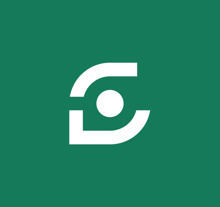 Green Dot | White on Green